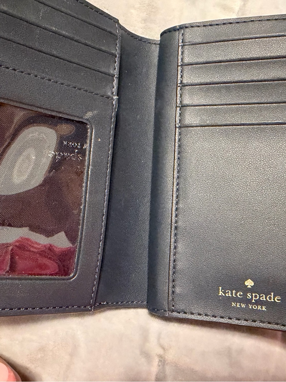 kate spade Light Blue Wallet with Yellow Tennis Ball Motif - Picture 4 of 5